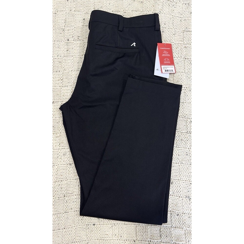 Redvanly Bradley Pull-On Trouser Men L Tuxedo Black Golf 4-Way Stretch NWT $160 - Picture 5 of 12
